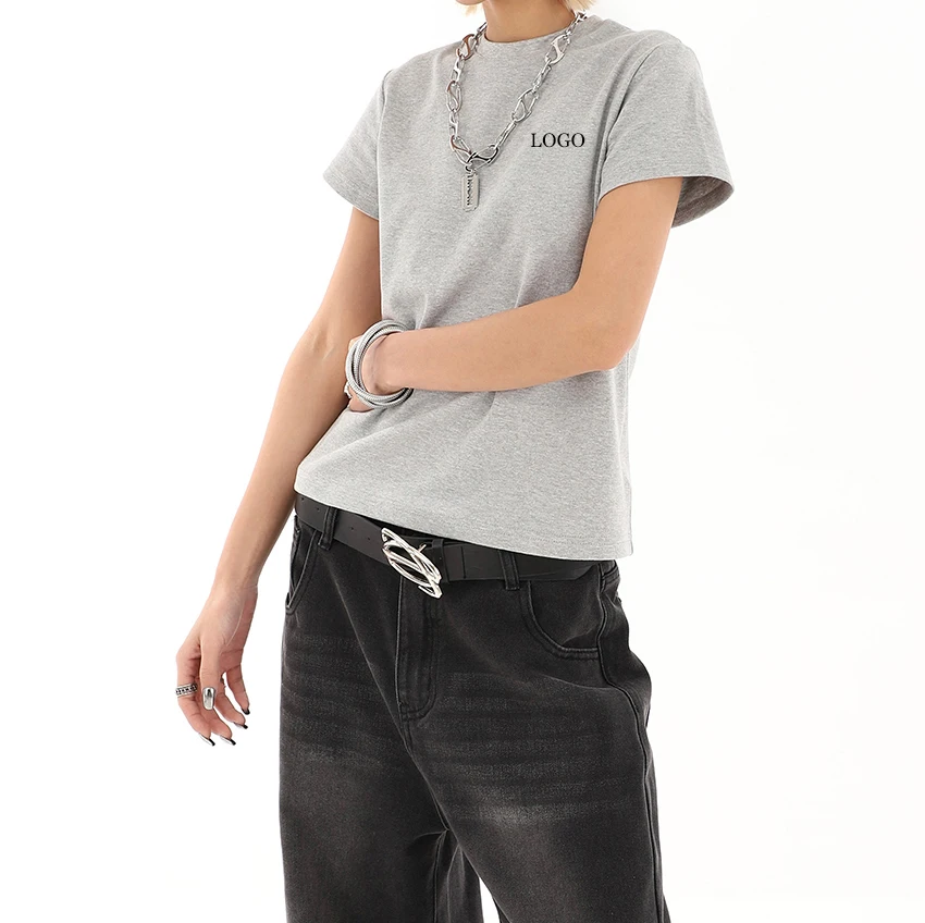 Clothing Manufacturers Custom T-Shirt Logo Patch Women Oversized Tee Classic Causal Running Sports T-Shirt For Women