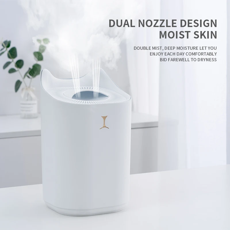 New 3.3L double nozzle humidifier usb large capacity home silent bedroom office air humidifier
