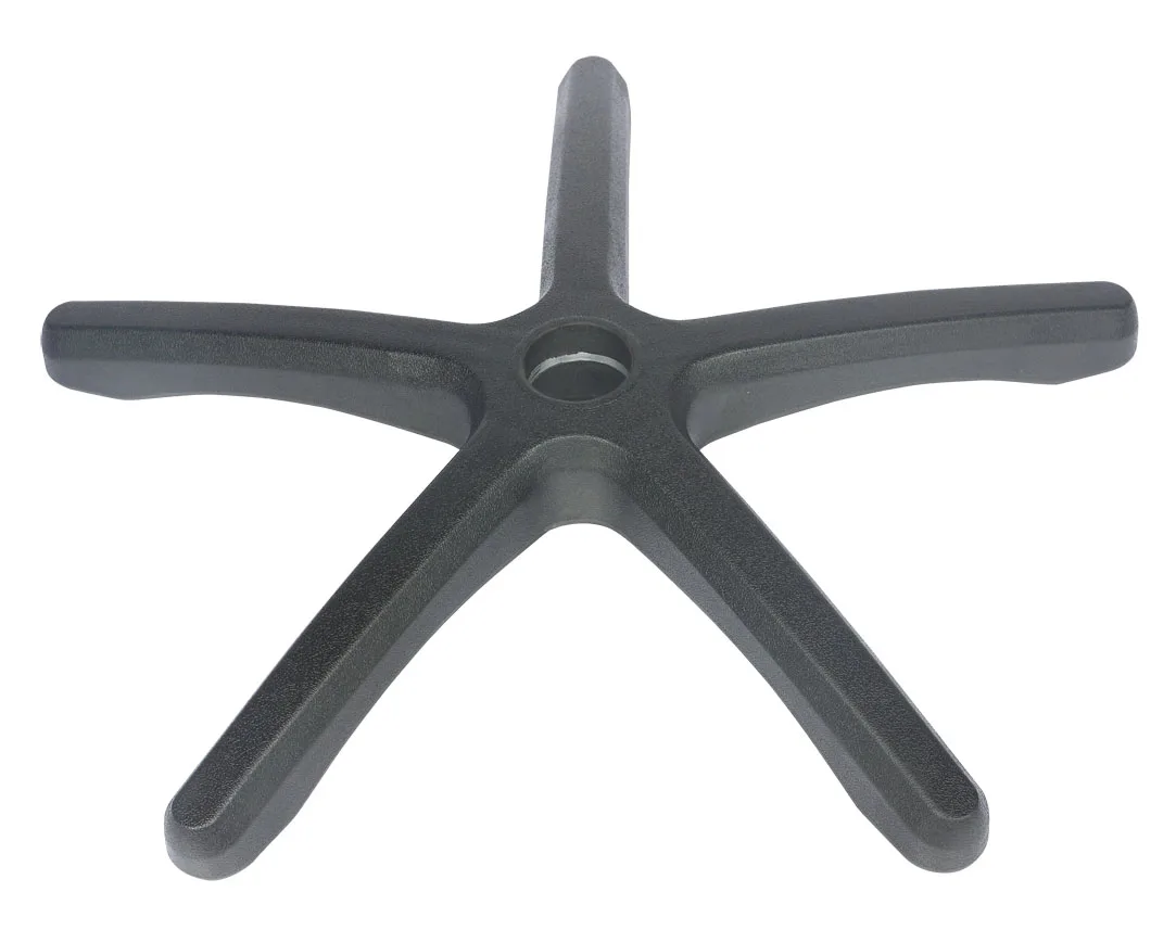 Modern 5-Star High Quality Plastic Foot Bases Home Office Living Room Bedroom School Hotel Durable Steel Iron Legs Chair Part