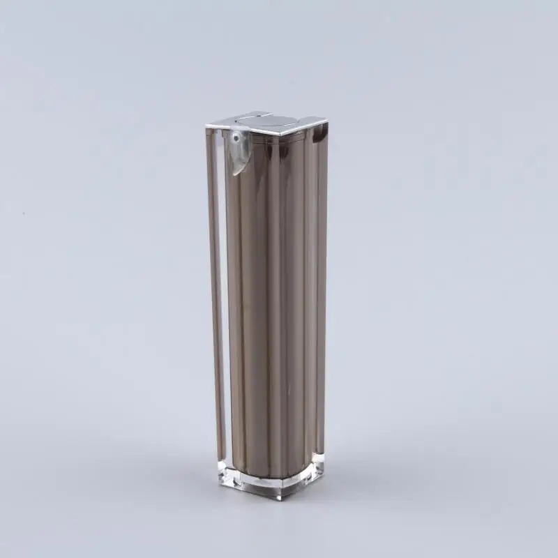 Square Bottom Plastic Bottles  Empty  Acrylic Lotion  bottle  Customized  Cosmetic Packaging