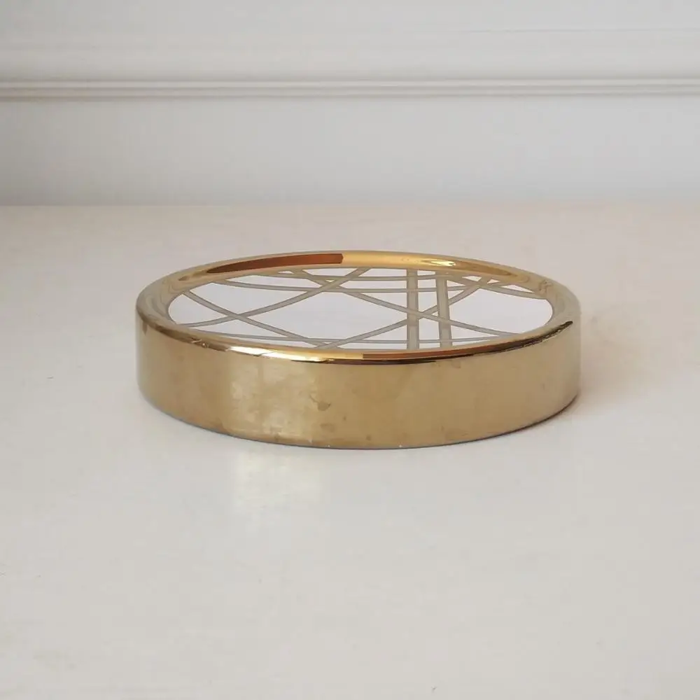 Bathroom Ceramic Sets Accessories Luxury Gold plating Customized Logo Style