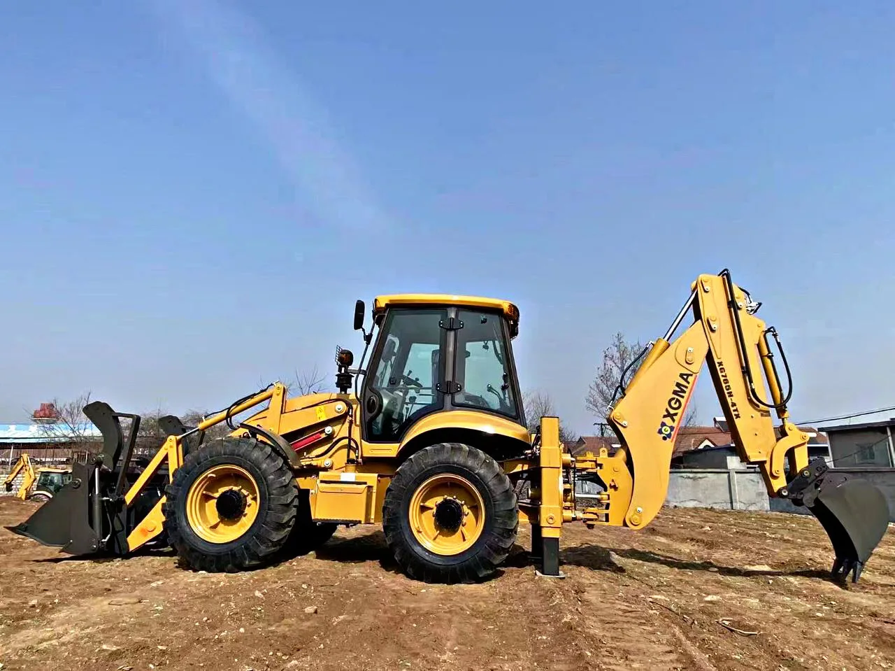 Backhoe Loader Hot Sale XG765H-4TX 9-ton Euro III Emission Excavator 4x4 Loader Backhoe Loader