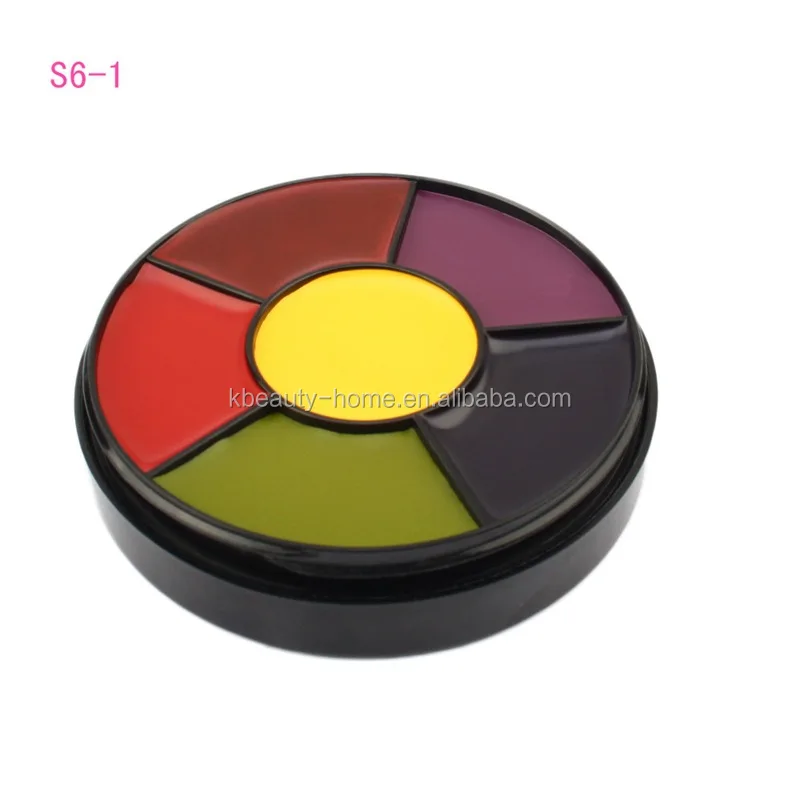 Professional water 6 color magic body paint halloween party cream body face paint bulk