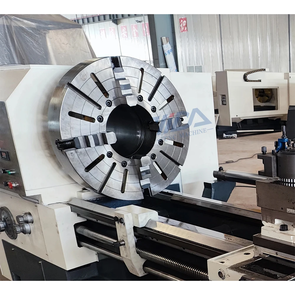Efficient manual metal lathe Q1322 pipe threading lathe with steady rest horizontal lathe machine for metal