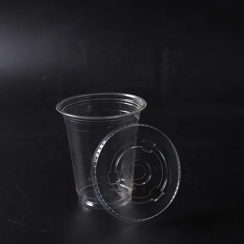 Pla Pet U Shape Custom Printing For Milk Tea Disposable Plastic Cups