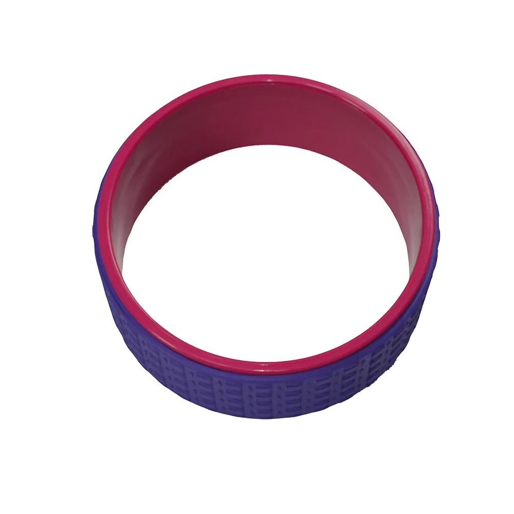 Exercise pilates back massage tpe yoga wheel with embossed logo