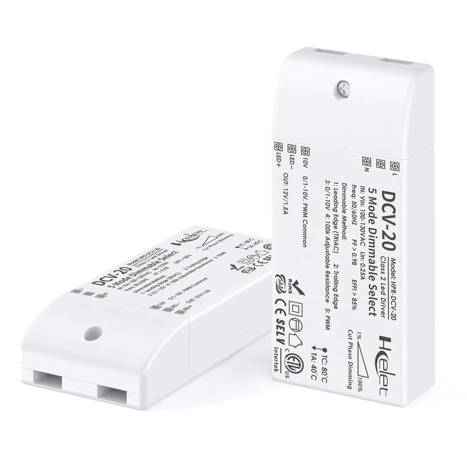 Highly Efficient adjustable  Intelligent dimming power source  20W Dimmable LED Driver