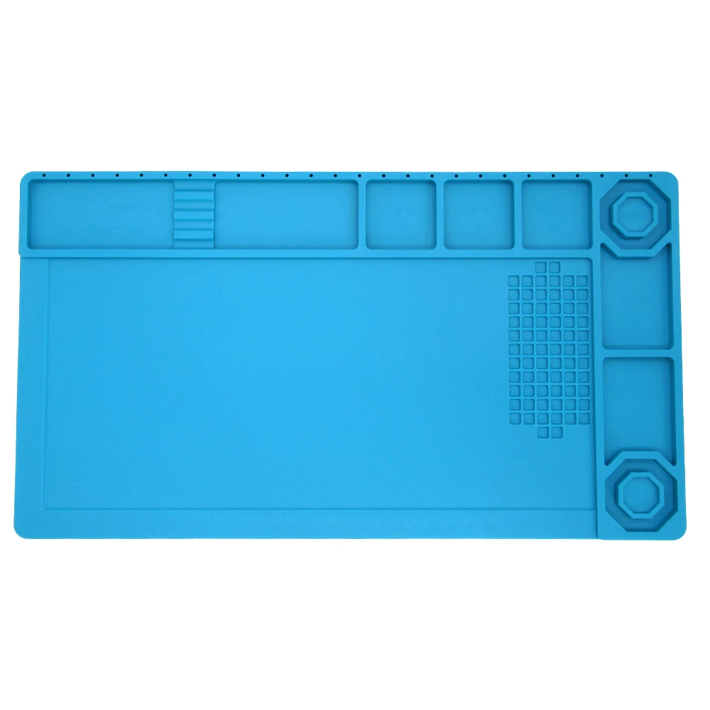 
TE-503 380*210MM Mobile Phone Repair Heat Resistant Magnetic Pad Platform Desk Mat BGA Soldering Insulation Mat 
