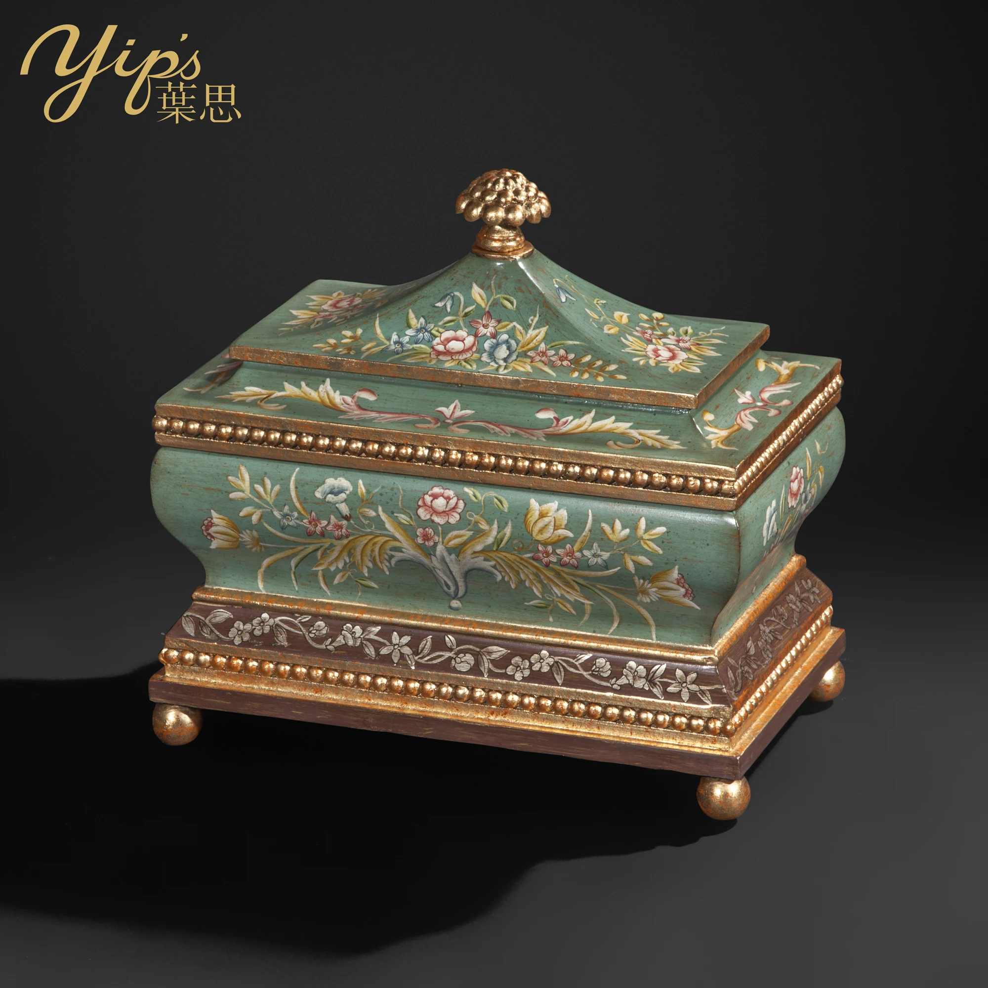 Yips LD-1604-1412 европейская серия ручная роспись цветочный узор классическая декоративная коробка