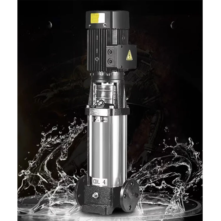 AC 380V cdlf vertical multistage centrifugal pump stainless steel impeller hot water circulating pump
