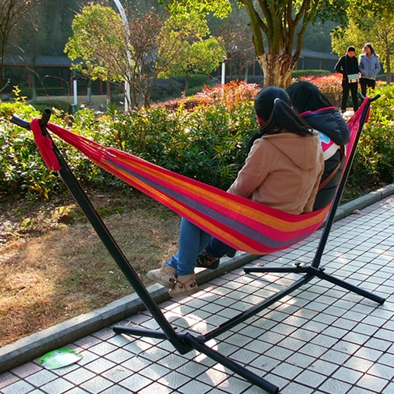 Tiger Fitness custom logo double Outdoor Portable Heavy Duty Swing Hammock