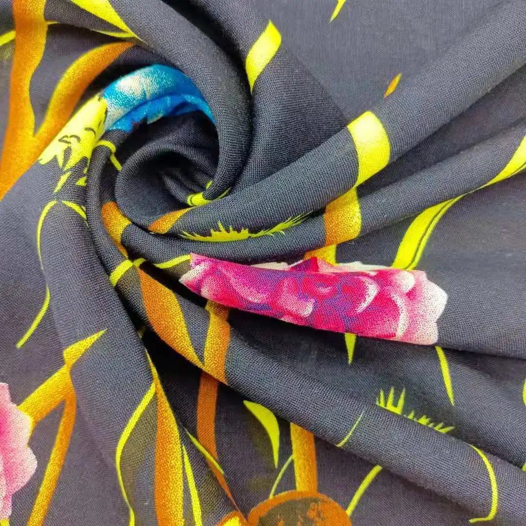 Rayon Fabric China Manufacturer Printed Rayon Fabric 100% Rayon Fabric For Dress