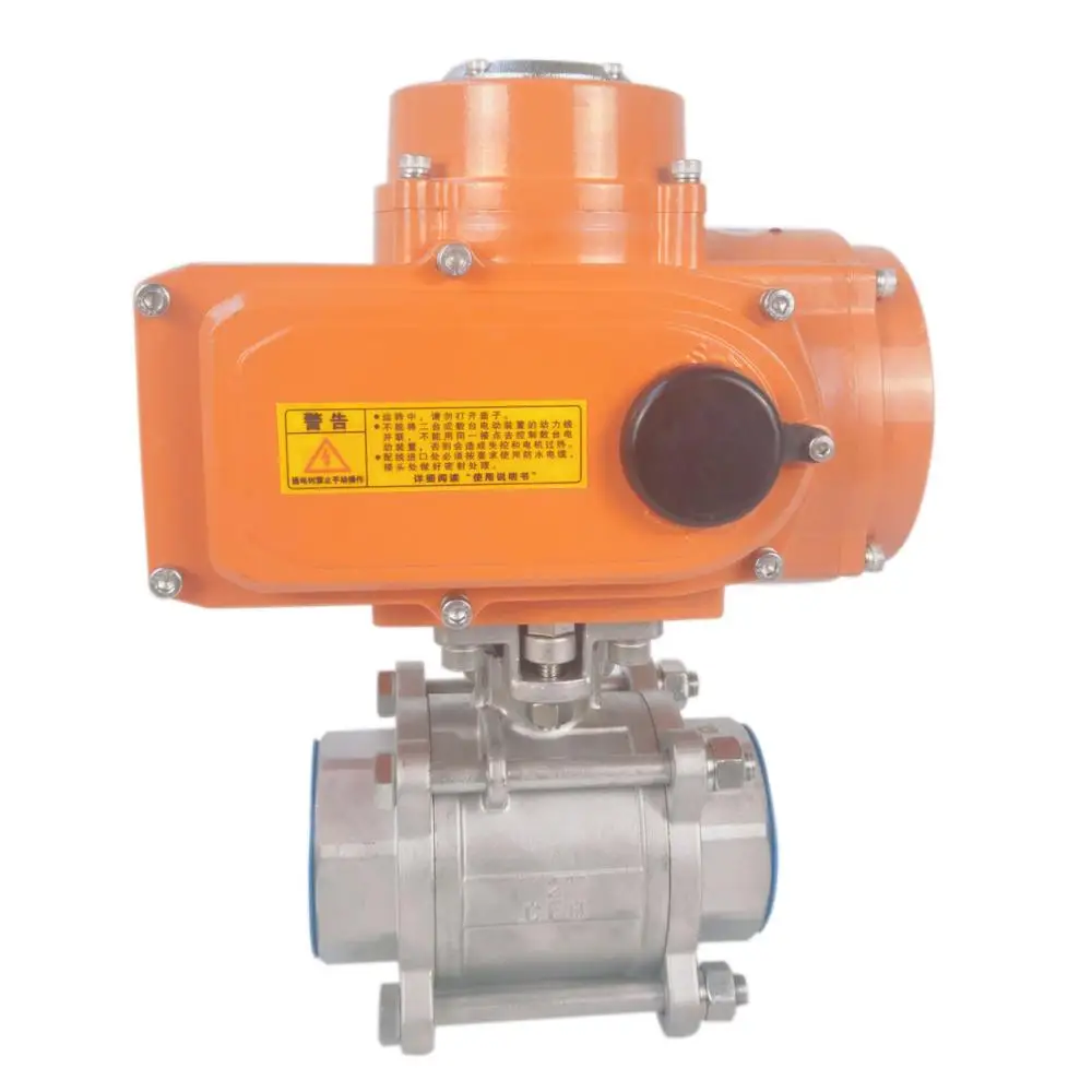 Automatic Ball Valve Stainless Steel Female Thread Motorized 4 Inch Valve Automation Electric Actuator