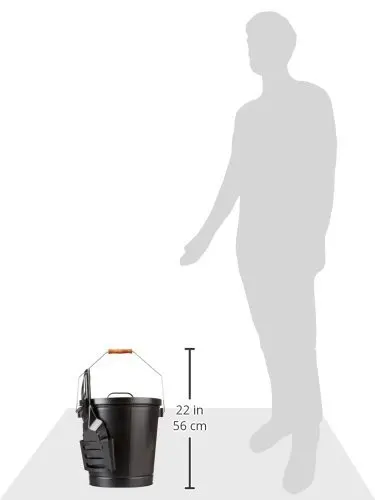 
Special design bucket with shovel ash bucket side shovel and cover to prevent dust on the floor storage capacity 
