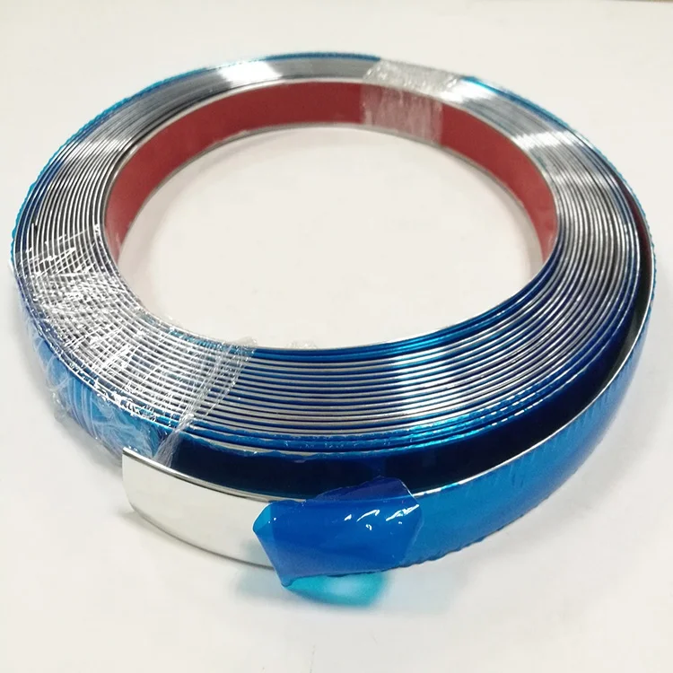 25MM Chrome Side Door Molding Trim Car Body Edge Strip Exterior Accessories with Protection Function