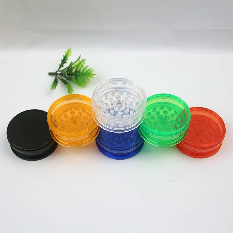 Wholesale Rolling Paper Smoke Plastic Pre Rolled Grinder Transparent Spice Tobacco Grinder