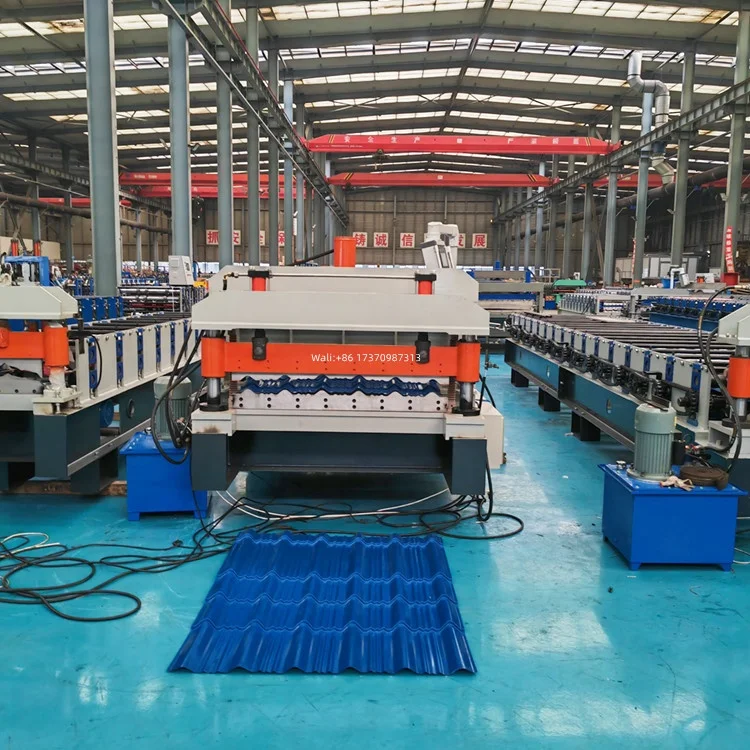 glazed tile roll forming machine metal roofing tile making machine for building material machinery