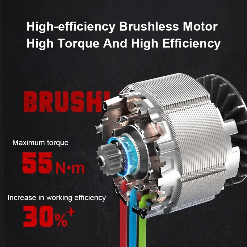 Wholesale Industrial Grade High Power Brushless Lithium Electric Drill Cordless Hand Drill Multifunctional Electric Screwdriver