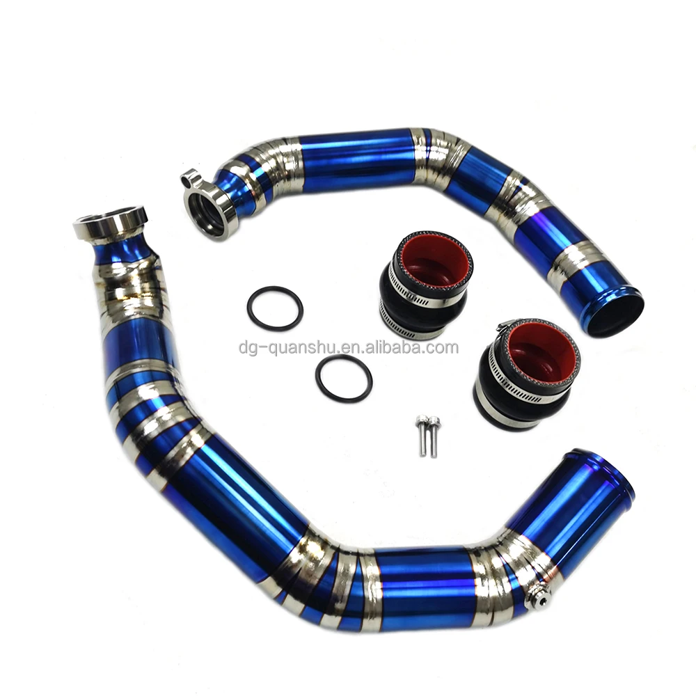 Charge Pipe with J Pipe For BMW F8X M2C M3 M4 S55 Titanium Charge Pipe