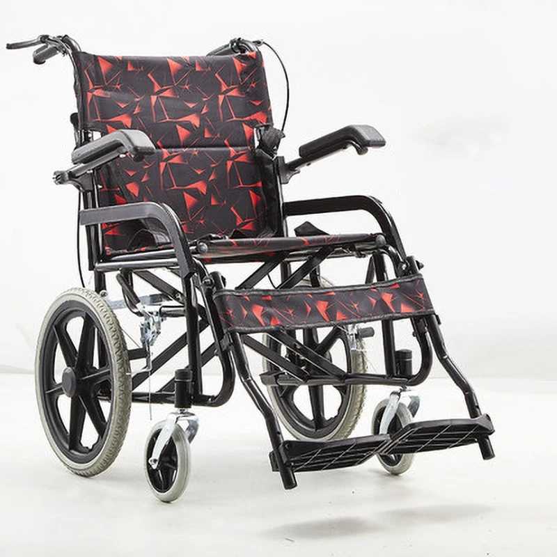 Factory price big size wheel foldable manual wheelchair for disabled