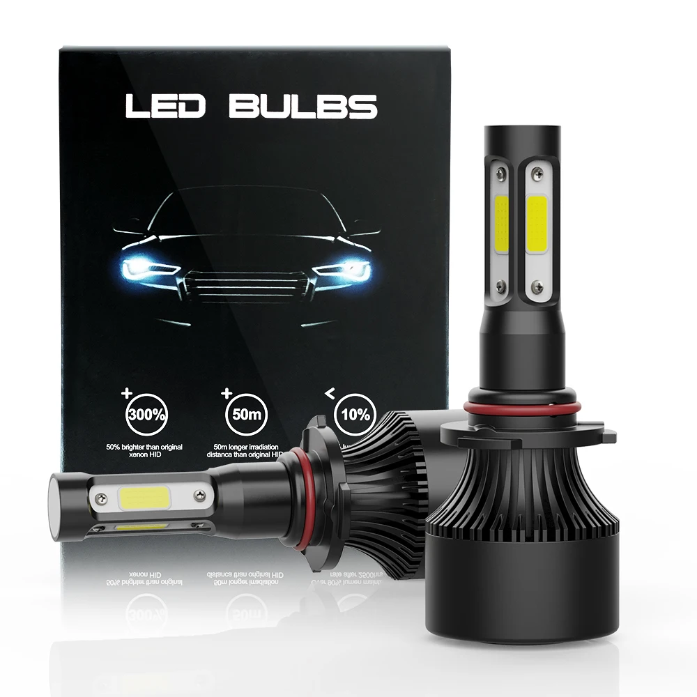 Hot sell Car H4 Led Lights 4 sides LED headlight X7 6000K 8000LM Led Headlight Bulb 9005 9006 9007 H4 H7 H11