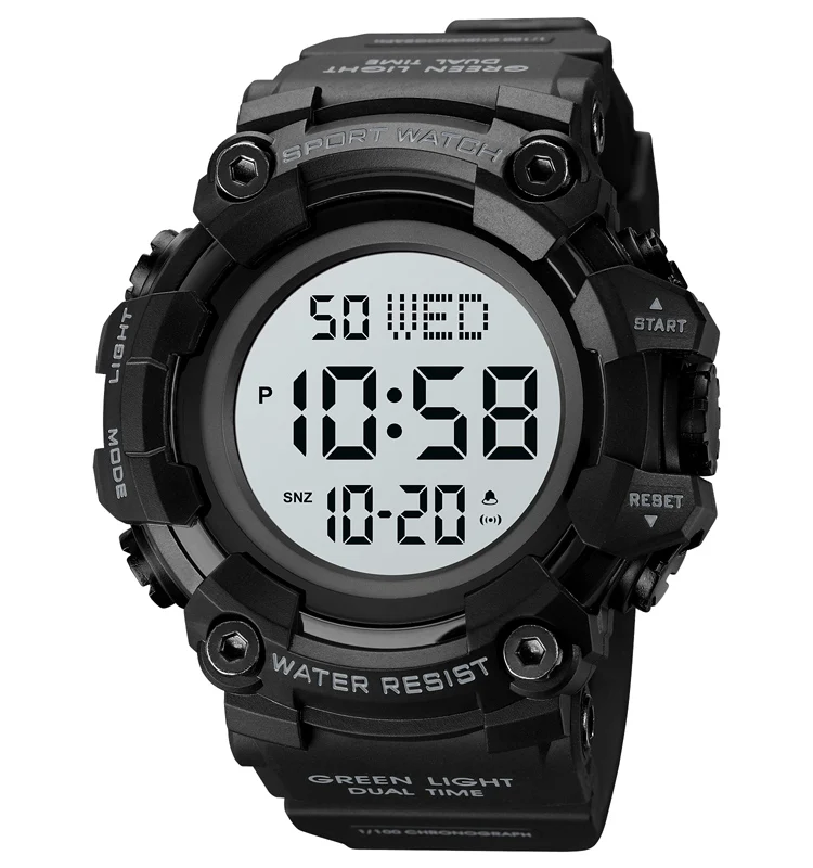 SKMEI 1968 Fashion Reloj Cool Sport Teenager Waterproof Camo Color Digital Display Watch for Man