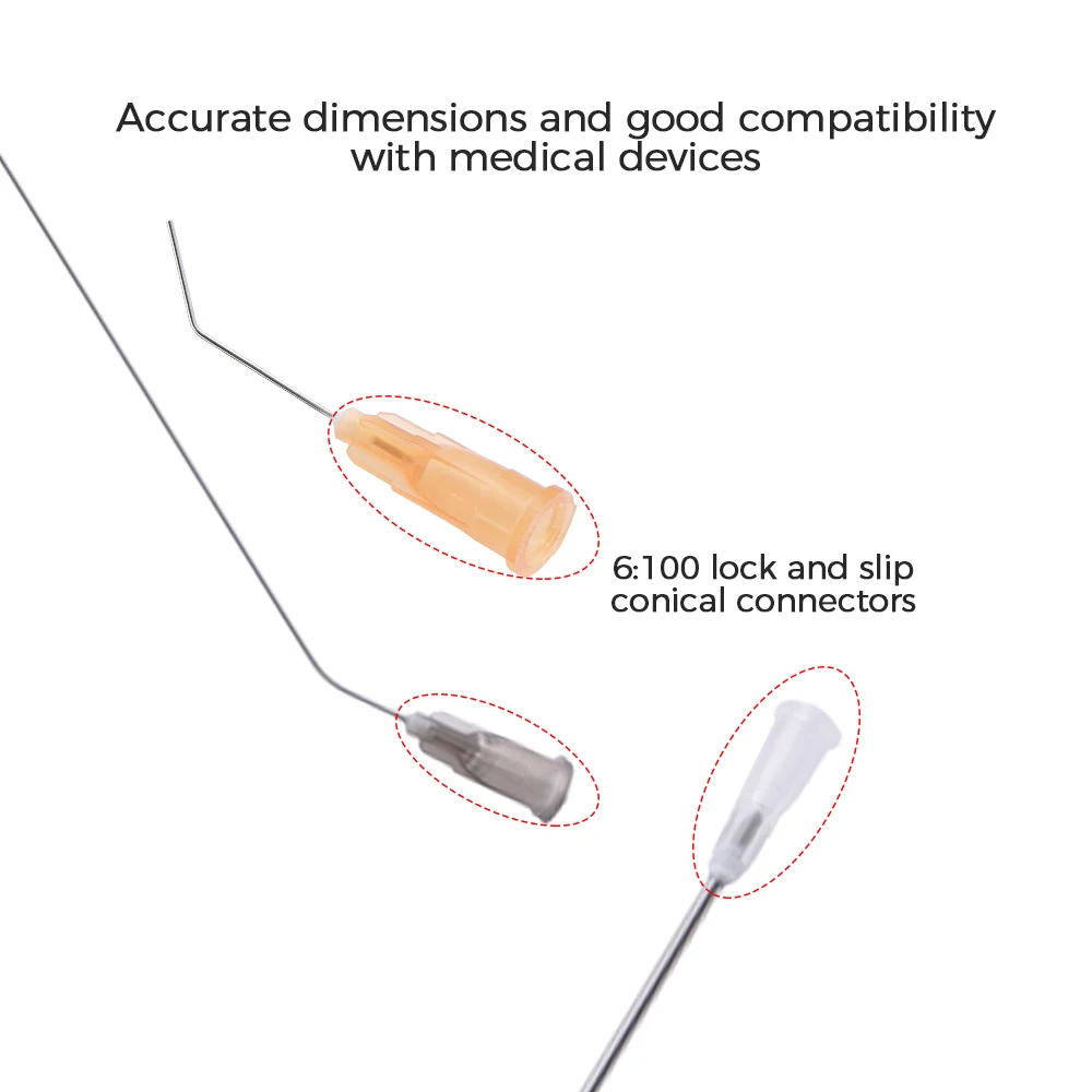 KDL Irrigation Needle 23G/25G/ 27G/30G Dental Irrigation Needle Tip Blunt Needle End-Closed Side Vent Hole