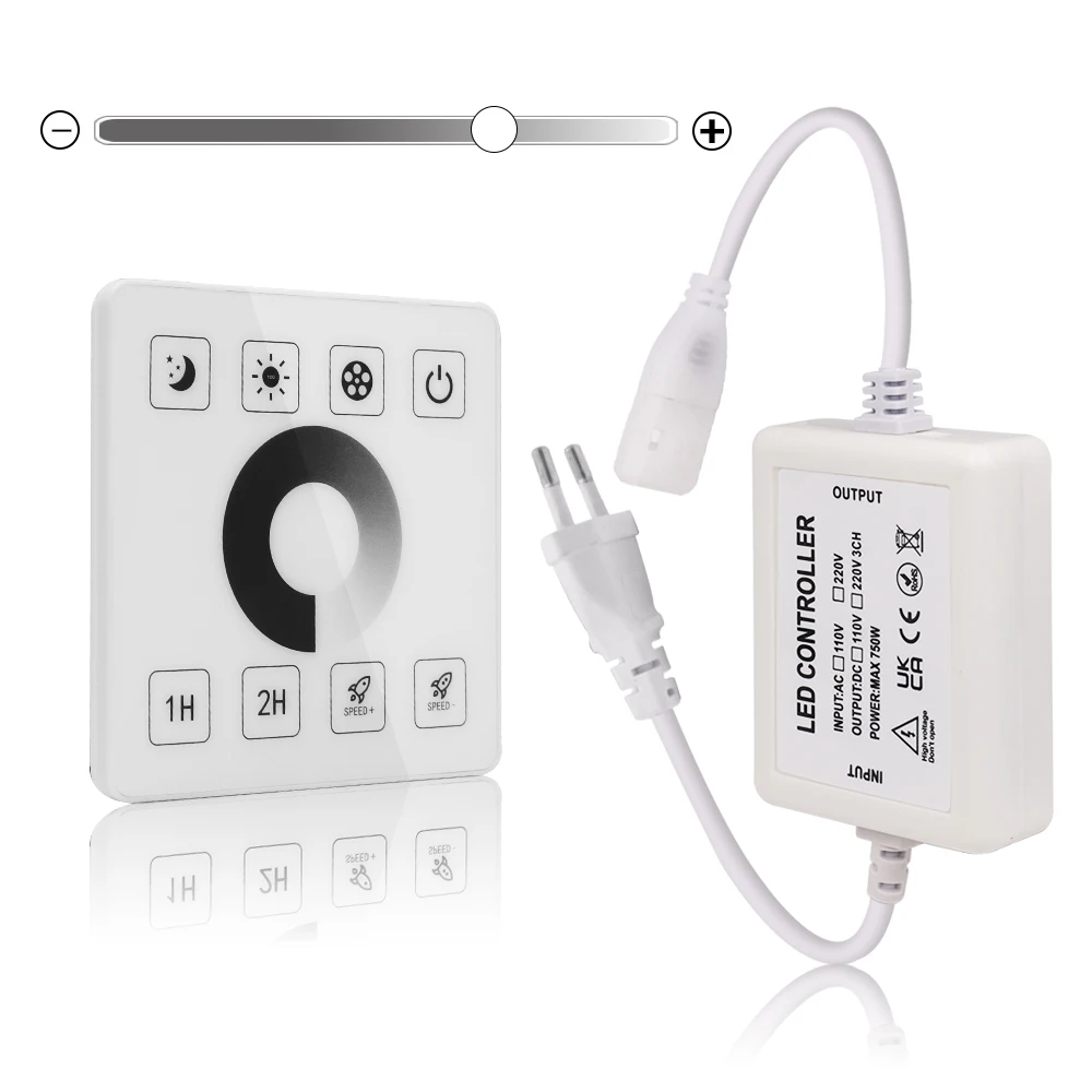 LED Dimmer Remote/Bluetooth/Touch Panel/Tuya Smart Wifi Controller for 8mm PCB 110V/220V 288Leds/m COB Light Strip Support Alexa