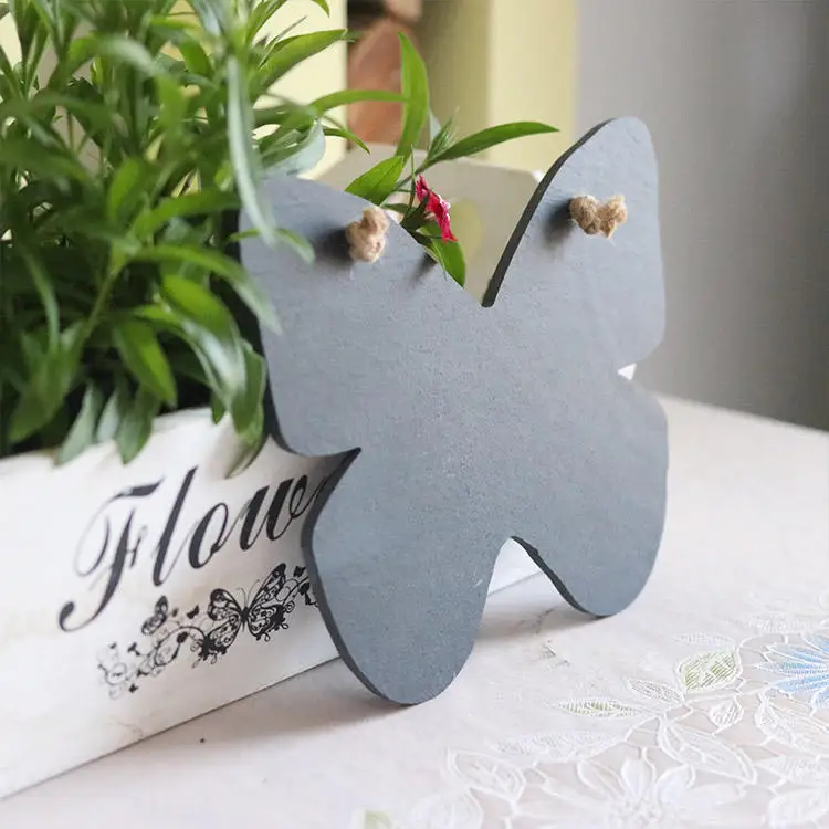 Handmade ECO friendly rock black hanging markers slate door signs