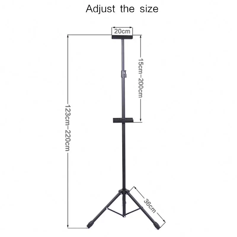 New Design Custom Factory Premium Wholesale Folding Black Aluminum Tripod Display Easel