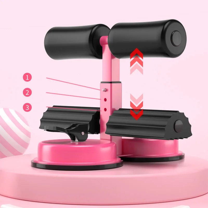 High Quality Portable Double Suction Cup Sit-up Bar Abdominal Core Trainer Adjustable Sit Up Assistant