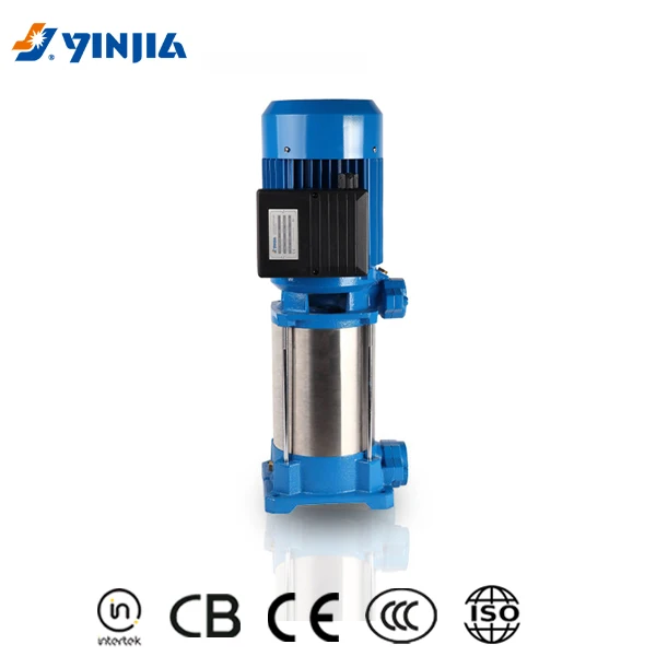 YINJIA 2HP Высокоподъемный PPO импеллер вертикальный многоступенчатый центробежный насос для пожарной системы