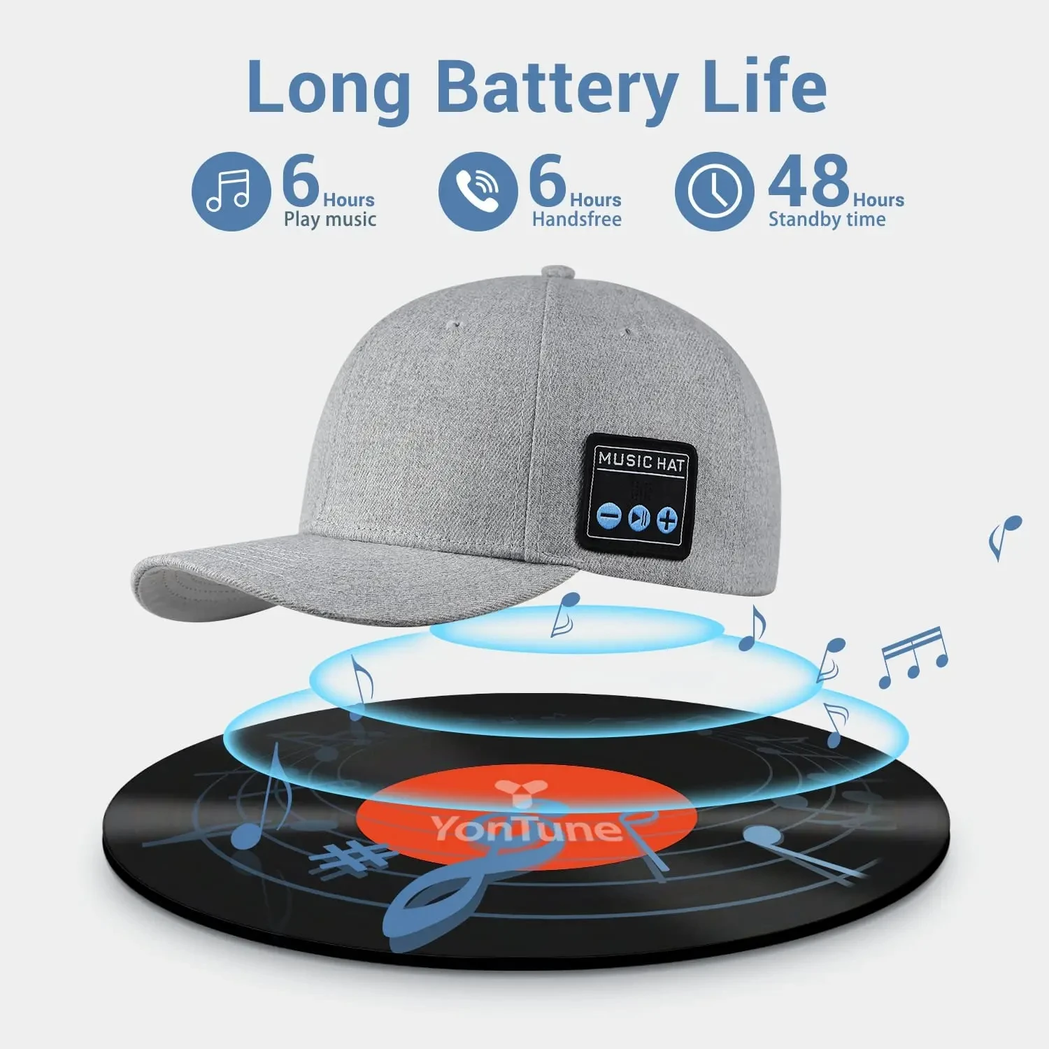 New Multifunctional Outdoor Hat With Bluetooth Speakers Detachable Wireless Adjustable Music Baseball Cap Running Sports Gift