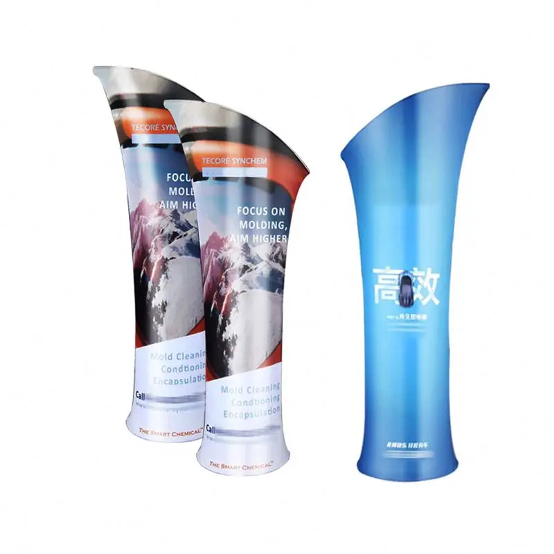 Modern aluminum PVC display cost effective fold up tube magnetic pop up display