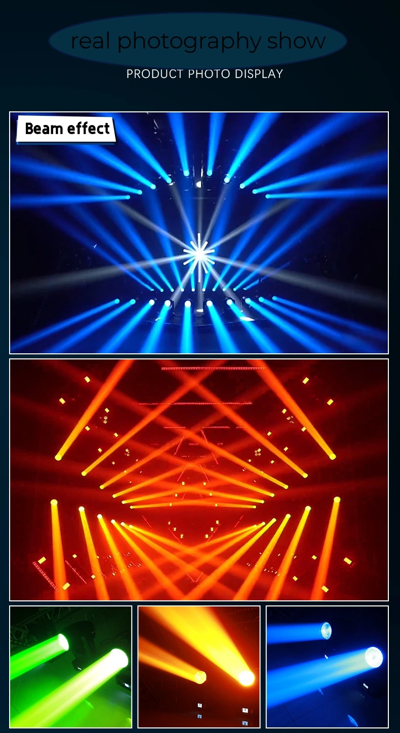 2023 hot selling private model light beam 230w colorful spotlights for concert DJ Event Wedding