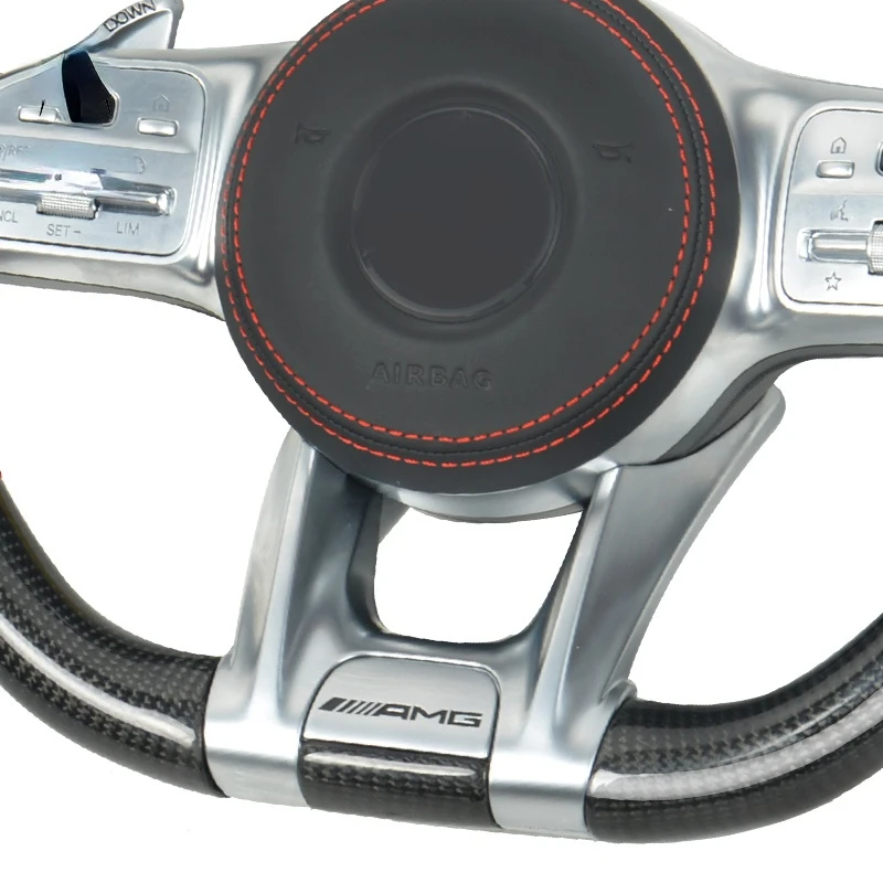 Рулевое колесо из углеродного волокна светодиодный для 15-19 Mercedes Benz 808 809 C E class W205 W213 C63AMG GLC E63 GLS W219