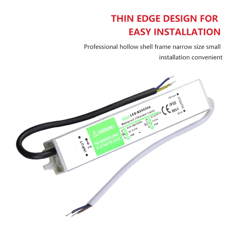 Factory Supplier App ip68 Ac100-260V Uont 24v/2A-8.33A 12W-100W LED Driver Transformer Lighting Driver Switching Power Supply