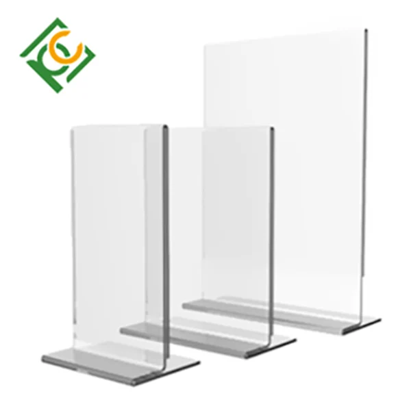  Free Standing Clear And Transparent Plexiglass Screen Acrylic Glass Panel Partition Wall On