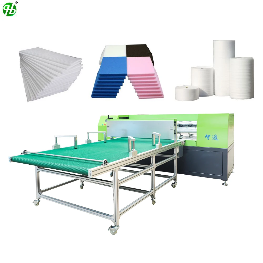 China EPE PE Polyethylene Packaging Rolls Sheets Electric Automatic Foam Cutting Machines for Sale