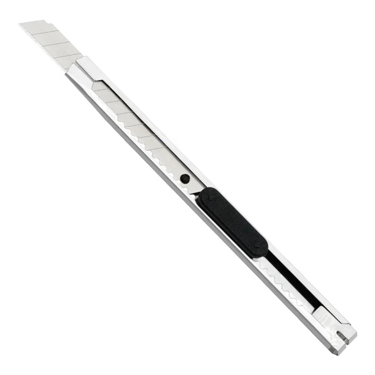 Экономичный высококачественный стационарный нож mulit 9 мм карманный автоматический с блокировкой офисный одним лезвием металлический защелкой