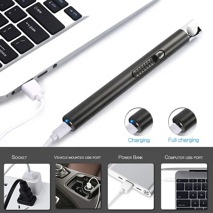Лидер продаж электрическая зажигалка для свечей перезаряжаемая usb