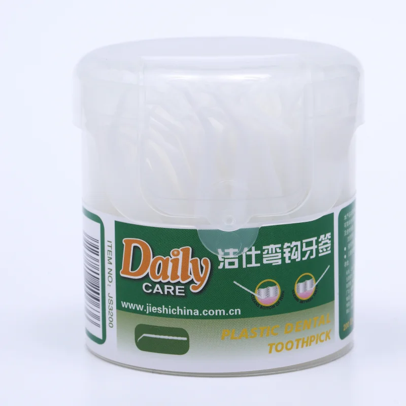 Sell custom hollow tube plastic toothpicks for oral cleaning care.