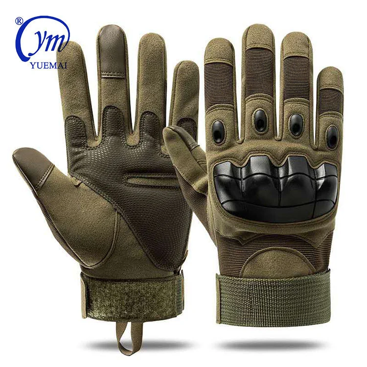 Full Finger Protective Shock Resistant Touch Screen Combat Army Police Military Tactical Gloves