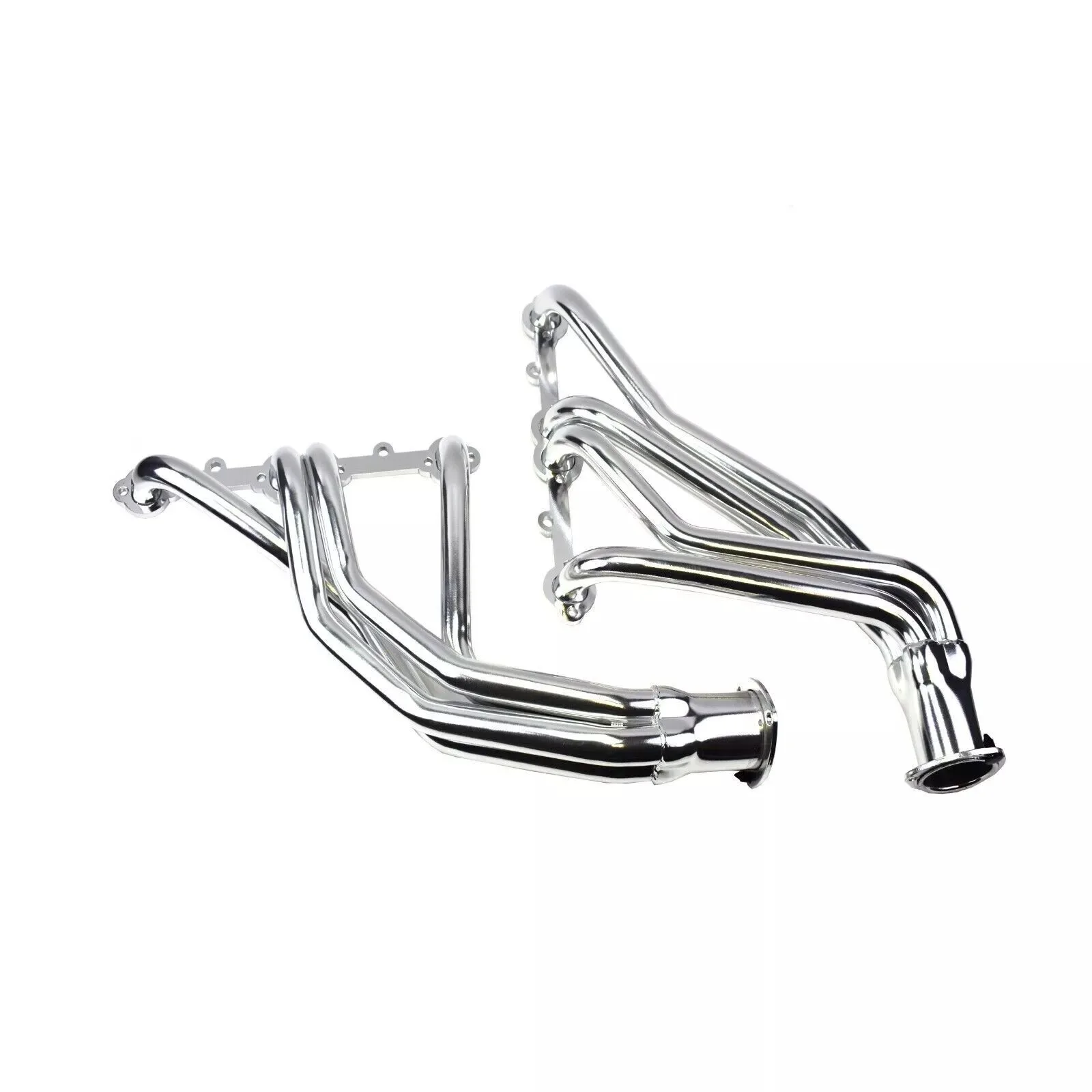 OEM Polished Stainless Steel Manifold Headers For 66-87 SBC Chevrolet Chevy GMC Truck 265 327 350