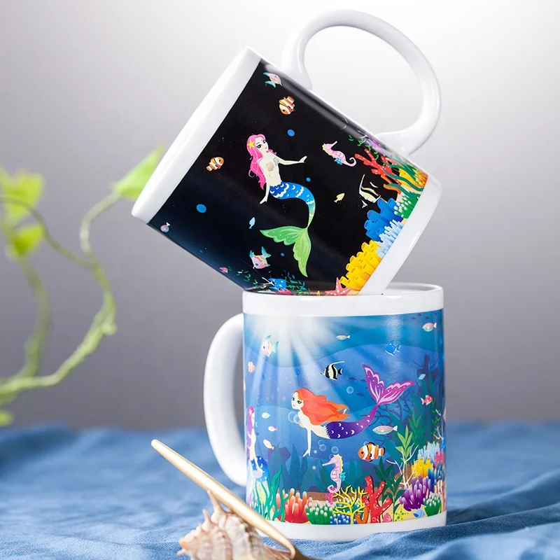 Merry Christmas Mug Supplier Custom Cups Coffee Mug Santa Claus  Color Change Mugs Ceramic Cups