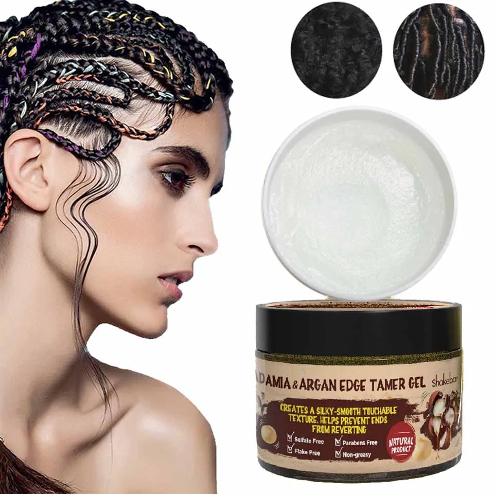 Shakebar лидер продаж оптовая продажа укладка волос без хлопьев прочный гель для контроль краев твист-Лок оплетки Африки