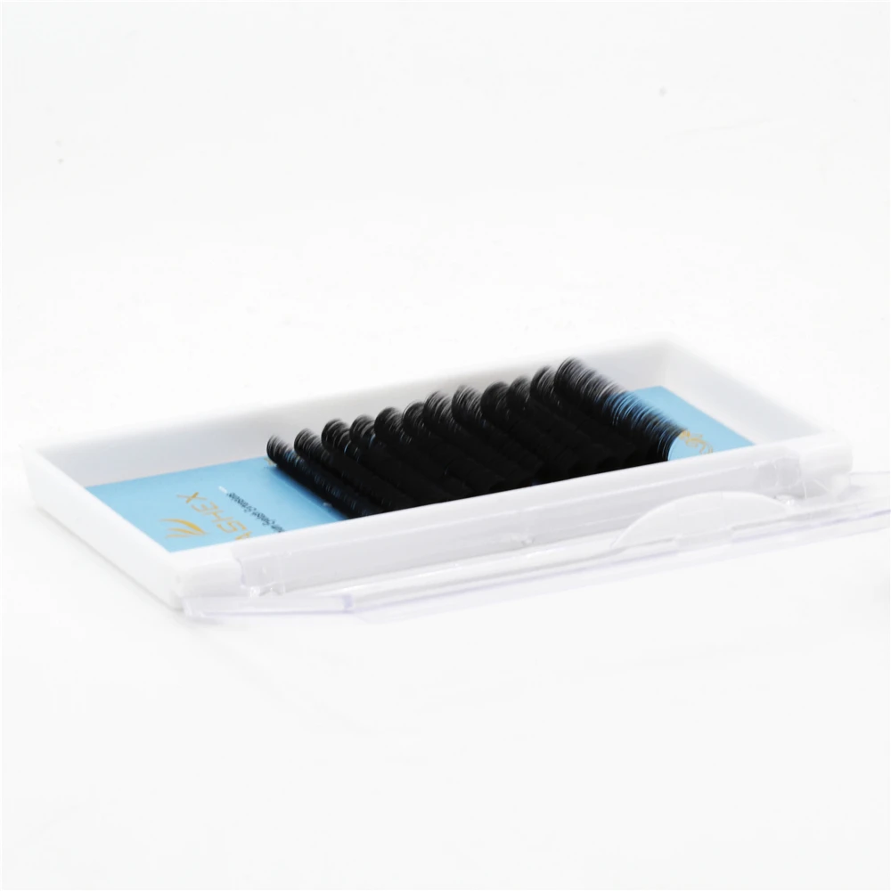private label Easy Fan eyelashes in 0.03 0.05 mm D curl 12 rows faux mink auto fanning mega volume eyelashes extentions