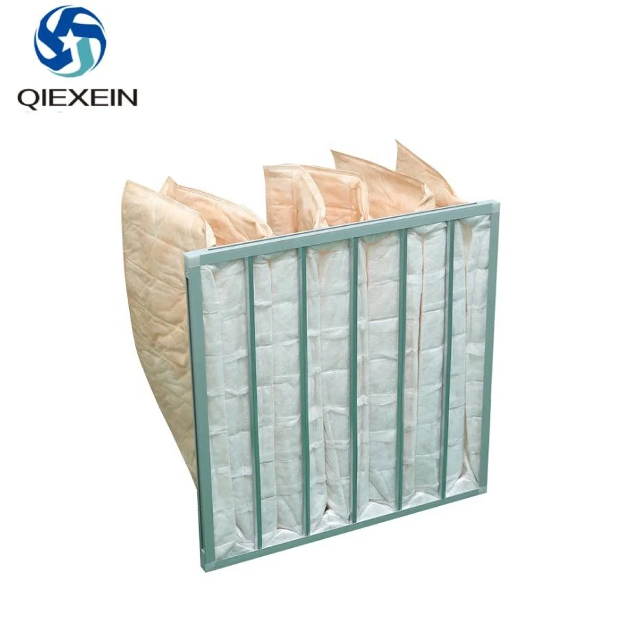 Custom Industrial Air Conditioning F7 Filter for House Ventilati Bag Pocket Medium Efficiency HVAC Cleaning Room