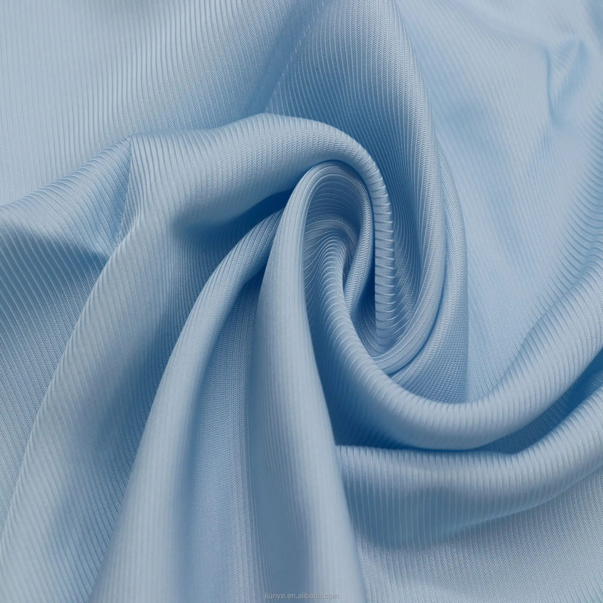 KUNYE silky twill stripe 100% NAIA cellulosic yarn acetate fabric for dress