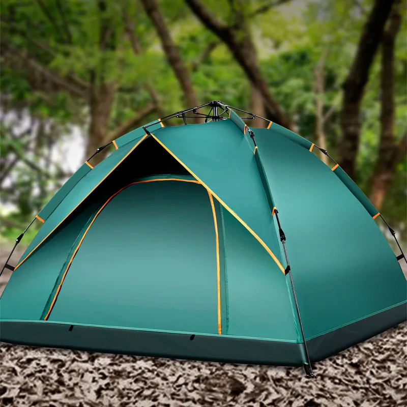 Tents Manufacturer Automatic Quick Open Large Size 3-4 Person Family Hiking Camping Outdoor Tent